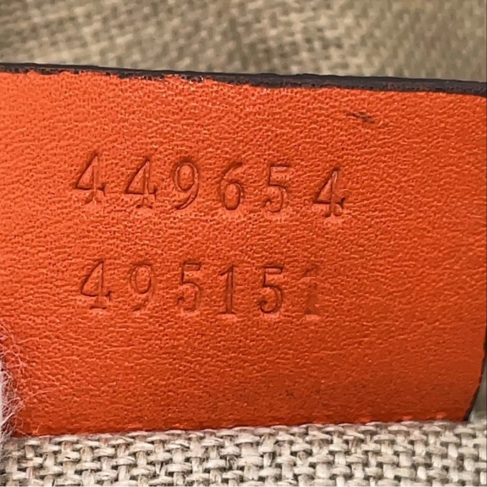 Authentic Gucci GG Micro Shimmer Orange  Mini Handbag 2way CrossbodyBag - Picture 17 of 17
